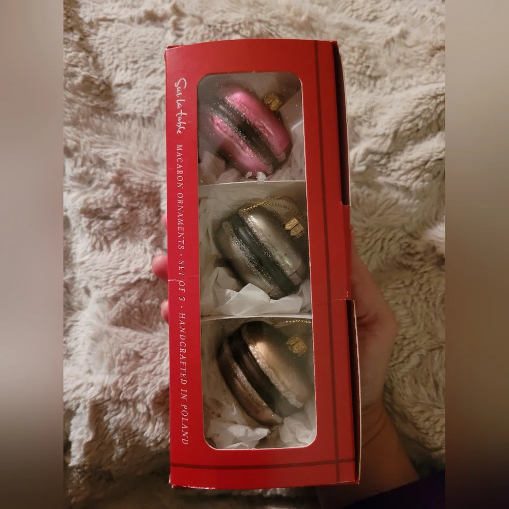 Sur La Table Macaron Ornaments Set of 3